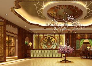 湖北休闲养生会所古典中式设计案例—自然怡人 休闲养生