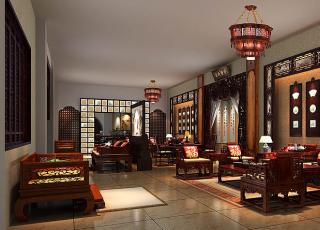 公装案例 宝德风红木馆新中式设计装修-浴火重生的新境界