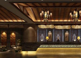 南通足浴店面简约中式装修案例典雅大图—飘逸清韵休闲居