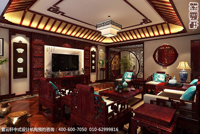 用中式风格打造的高档装修效果图,儒雅中贵气暗涌