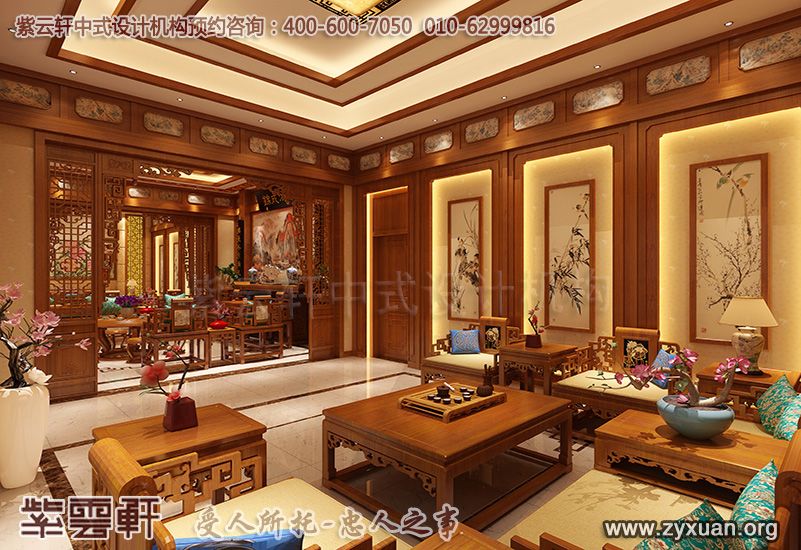 您想看的现代豪华装修效果图，常州古典中式别墅装修效果图案例展示