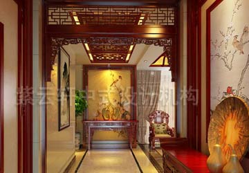 中式平层设计装修效果图